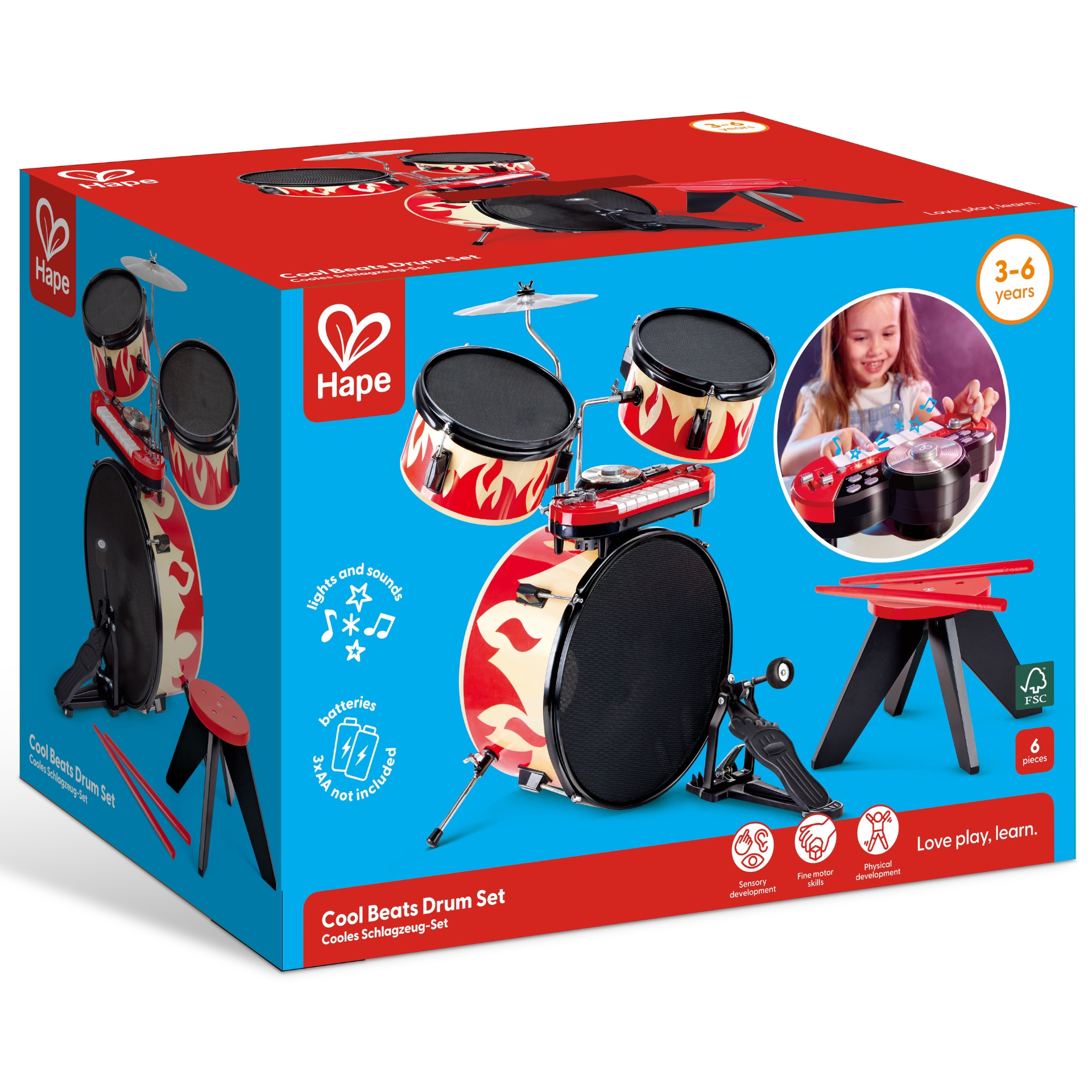 Set tobe si orga de jucarie din lemn pentru copii | Toysandgames.ro
