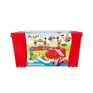 PolyM - Set de constructie maritim, aerian si terestru de jucarie (217 piese)